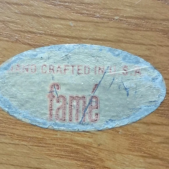 Vintage Made In USA Fame Extra Thick Wooden Handcrafted Bowls (Set Of 6) - Picture 7 of 8